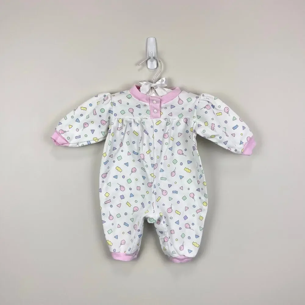 Fisher-Price Kidswear Pastel Confetti Coverall Romper Newborn USA